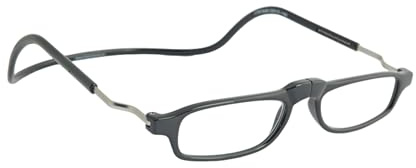 CliC Eyewear Base - Farbe: Schwarz - Stärke: +1.5 - Klassische Lesebrille - Rechteckige Form - Lesebrille für Herren/Damen - Made in Italy