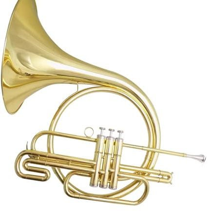 Anfänger Waldhorn Bb-Kolben-Waldhorn Musikinstrumente Gelbmessing Korpuslack Mit Koffermundstück