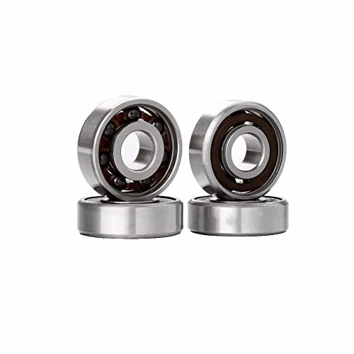 HBDCRJGE 8 Stück 608 Hybrid-Kugellager aus schwarzer Keramik for Inline-Rollschuh-Skateboard-Scooter-Wave-Board-Caster-Board-Lager