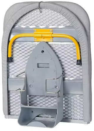 NEWFUN Asse da Stiro Pieghevole Salvaspazio da Tavolo con Gambe Pieghevoli e Supporto Compatto, Grigio