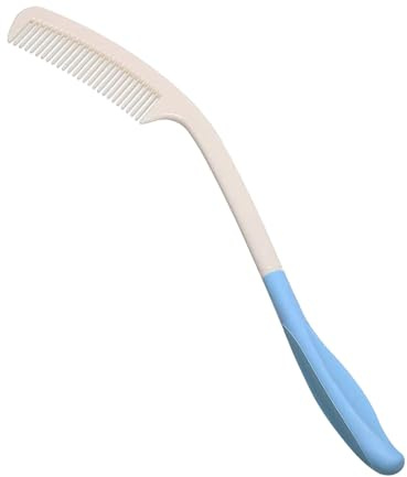 Bmucp Pettine a manico lungo, pettine con manico lungo, pettine multifunzione con stampa vista e manico lungo, bella spazzola per la rimozione dei peli con manico lungo, spazzola con manico lungo per