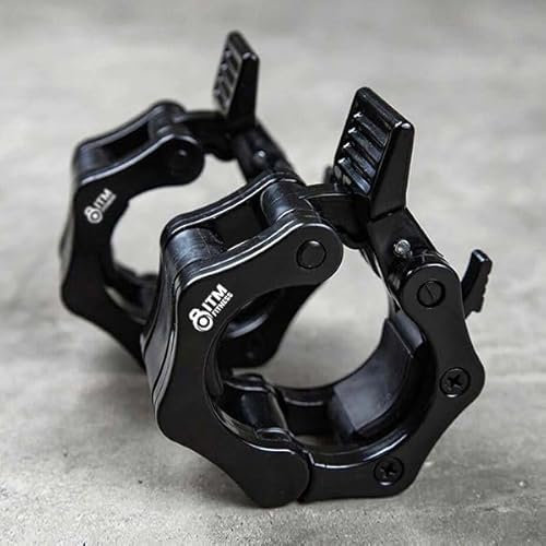 IntheMarket Barbell Collars - Quick Lock Weight Clips for Olympic Bar & Dumbbells, Secure Fit with Rubber Grip, Magnetic Storage Option, Durable Nylon, Easy to Use for Gym Workouts & Lifting