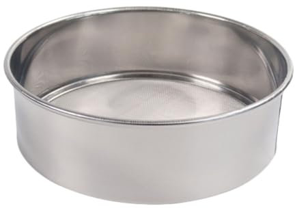 Backgitter-Werkzeug, feinmaschiges Mehlsieb, Edelstahl-Pulversieb, Backbedarf, 60 Maschen, 40 Maschen, Filter für Zucker, und trockene Zutaten, zum Mischen in Heimküchen, professionelle Bäckerei