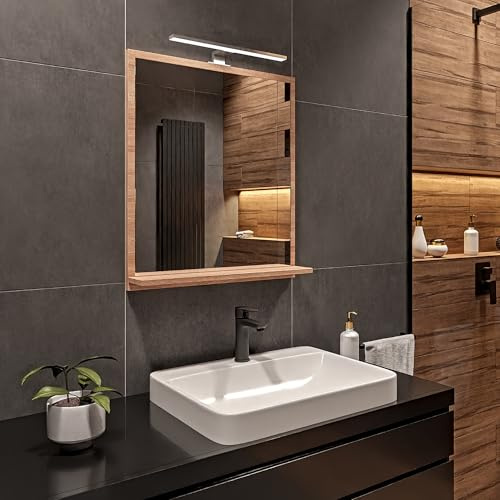 HAJDUK FURNITURE Sonoma LED-Badspiegel 60x70 cm Neutralweiß 4000K Chrom