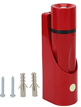 Wall Flashlight for Hotel,Wall Mounted Small Torch Led,Led Flashlight Walls Mounted High Brightness Battery Power Small Hotel Emergency Flashlights Red for Home Hotels Corridor Warehouse Outdoor