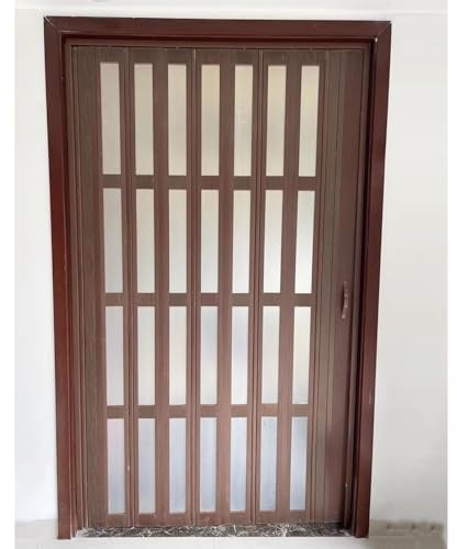 Falttüren für den Innenbereich, Holzmaserung, PVC und Acryl, für Wäsche, Schrank, Badezimmer, Schiebetüren