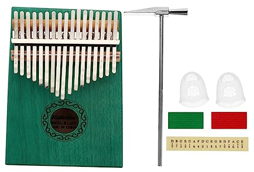 AKOOSY Tragbares Daumenklavier Kalimba 17 Töne Retro Stil Aus Pflaumenholz Fingerklavier Für Anfänger Mit Lernhilfe Leicht Kompakt Stilvoll Für Musikschüler Und Einsteiger