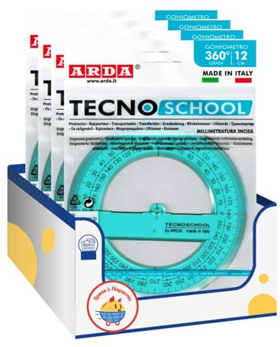Goniometro 360 Gradi Arda – Strumento di Misurazione Angolare – Alta Precisione kit con Spugna Brandizzata SPESA & RISPARMIO Inclusa – Variazioni 4/8/12 Pezzi (4)