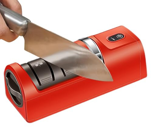 Dewireaey Affûteur Électrique Pour Cutters,Aiguiseur De Couteaux Électrique Rechargeable USB | Outil Automatique Pour L'entretien Des Lames,Usage Domestique Cuisine Restaurant Pâtisserie Extérieur