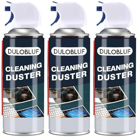 dulobluf Compressed Air Duster : Air Duster for PC Cleaning - Computer Air Duster Blower for Laptop - Reusable Car Dusters Airduster
