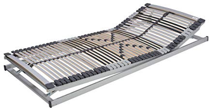 Malie 7-Zonen Lattenrost Classic Superflex 42 KF, Kopf- und Fußteil manuell verstellbar 100x220 cm