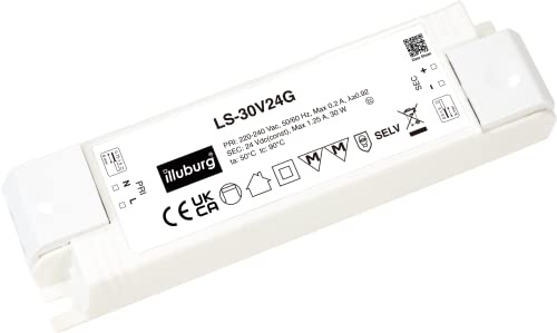 Transformateur LED 24V 30W sans Scintillement pour Bande de LED Bloc d'alimentation Driver