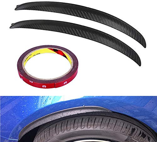WANYIG Elargisseurs d'Aile Universel Voiture Fender Garde-boue pour Auto 33CM Protection Roue Universel Extension d'enjoliveur élargisseur de garde-boues (2 Pièces)