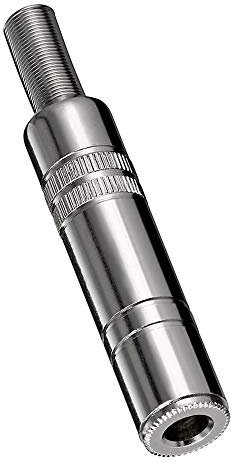BestPlug 6,3mm Stereo Audio Klinke Kupplung Buchse weiblich Aux in Out Lötversion, Metallausführung (verbesserte Ausführung)