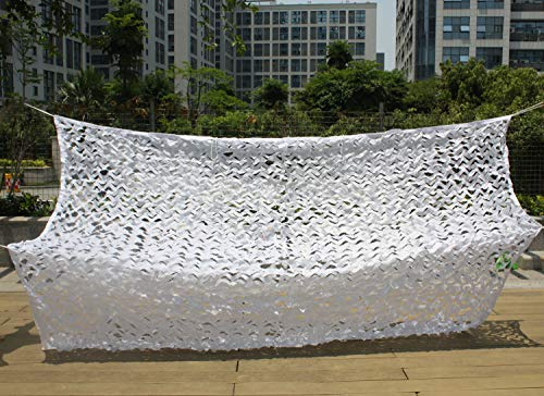 3X4m / 10X13ft Woodland Camouflage Net Caccia Militare Blind Coperture Auto Tenda Tenda Tenda da Campeggio Campeggio Esercito Esercito Riparo al Sole Multi-Colori (Blu/Bianco/Bosco/Verde)