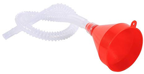 Entonnoir de Remplissage Universel, Wntonnoir à Essence en Plastique de 8 cm de Large Bouche Avec Entonnoir de Remplissage D'huile à Tuyau flexible Long et Doux Pour le Liquide D'huile Moteur