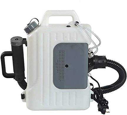 MSQL Fogger Machine 10L Elettrico ULV Zaino Atomizzatore Mist Duster 1200W Disinfezione Spray Soffiatore, Dimensione delle Particelle Regolabile, per Edificio per uffici Giardino,220V