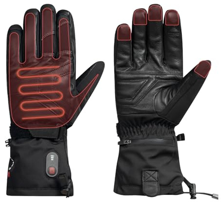G-HEAT - Gants de Ski Chauffants Evo-3 - Mixtes - Confortables - Etanches - Respirants - Usage : Sports d'hiver. Fournis avec 1 Paire de Batteries et câble de Recharge.
