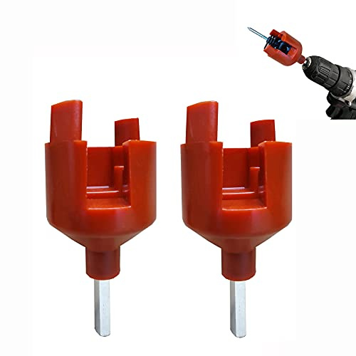 Cukol 2 Stück Isolatoren Weidezaun Schraube Einschraubhilfe Bohrfutter für Isolator Weidezaun, Einschrauber ​für Weidezaun Ringisolatoren Ringisolator Schrauber Zubehör