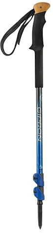 GIPRON bastoni da trekking telescopici Airtrekk - Bastoni telescopici - coppia di bastoni da escursionismo - in alluminio - Made in Italy (blu)