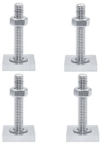Nuyoah T-Nut Adapter Dachbox Nutensteine Dachträger Nutsteine Set T-Nut M6 x 35mm Nutsteine für Relingträger Kompatibel zu Thule mit Muttern Unterlegscheiben, 4Stk (4)