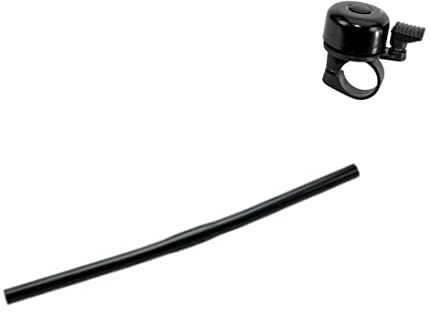 Fahrradlenker BMX-Stange 600 mm Fahrrad Lenker Stahl schwarz inkl. Fahrradglocke