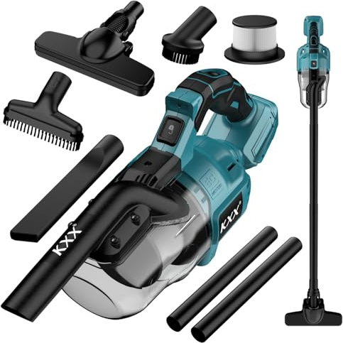 Cordless Vacuum for Makita Battery, 5 in 1 Handheld Electric Vacuum Cleaner with 500W Powerful Motor, 46 CFM Portable Hand Vacuum with Filtration HEPA for Floor, Carpet, Car (Battery Not Included)