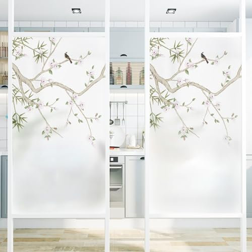 Fensterfolie 3D Fensterfolie Selbsthaftend Motiv Blume Fensterfolie Sonnenschutz Hitzeschutz Selbsthaftend Fensterfolie Selbsthaftend Bad Fensterfolie Selbsthaftend 50x200cm