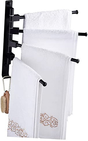 IMIKEYA 1 STK küchenarmatur Kitchen Accessories zugarettenhalter antirutsch Towel Rails küchenaccessoires handtuchablage Weltraum Aluminium Turmaufhänger Lagerregal Handtuchhalter rotieren