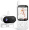 GHB Baby Monitor Video e Audio 2,8 720P HD 2000mAh Batteria Ricaricabile VOX Visione Notturna Comunicazione Bidirezionale Sensore di temperatura 8 Ninne Nanne