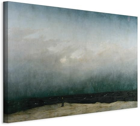 murando - Akustikbild Caspara Davida Friedricha 120x80 cm Vlies Leinwandbild 1 tlg Kunstdruck modern Wandbilder XXL Wanddekoration Design Kunst Wand Bild Abstrakt l-G-10060-b-a