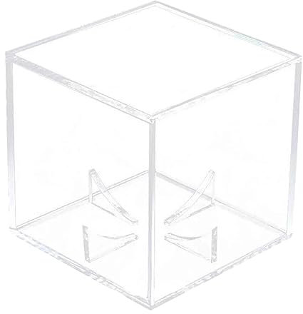 KieTeiiK Hochwertige Acryl Baseball Box 8 cm Tennisball Display Acryl Würfel Zur Aufbewahrung Souvenirs
