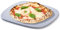 ROCKSHEAT Pizza Stone, Unique Shape 30 x 28cm Pizza Stones for Oven Grill BBQ, Heavy Duty Ceramic Coating Baking Stone for Pizza & Bread & Cookies, Innovative Irregular Design Grilling Stone (Gray)