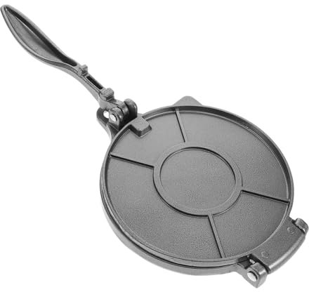 Ciieeo Runde Tortilla-presse Aluminiumlegierung Klappbar Und Handlich Teigpressform Für Mehlteig Effizientes Küchenzubehör Zum Schnellen Herstellen Von Tortillas Und Fladenbrot
