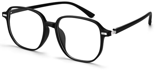 Dollger Blaulichtfilter Brille Damen Herren Computerbrille Gaming Schutzbrille Blaulichtbrille ohne Sehstärke 99% Blue Light Blocking Glasses Schwarz