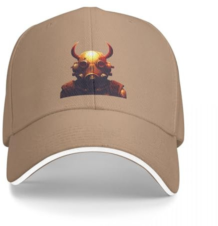 OOAXBEED Basecap Baseball Kappe Post apokalyptischen Spiel Charakter mit hörner auf Helm Atom Krieg Bucket Hat Baseball Kappe Kapuze Mann Hut Frauen
