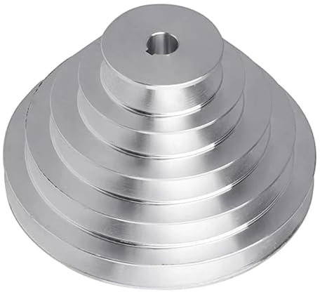MNUPL Aluminium A Typ 5 Stufen Pagode Riemenscheibe 150 mm Außendurchmesser 14 mm bis 28 mm Bohrung for V-förmigen Zahnriemen(25MM)