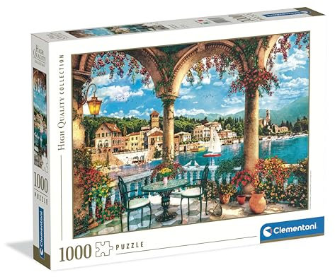 Clementoni - Puzzle 1000 Pezzi per Adulti e Ragazzi, Collection, Tema Lago di Como, Idea Regalo Uomo e Donna Made in Italy, 70x50 cm, 39880