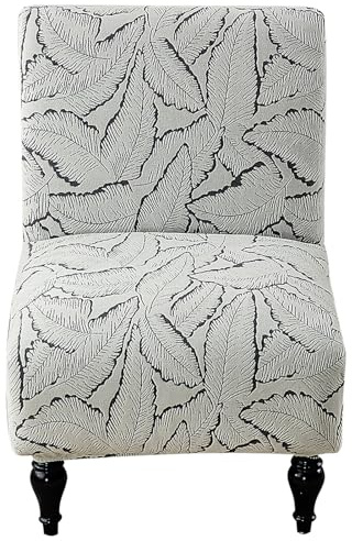 Ausing Sofabezug ohne Armlehne 1 Sitzer Dicker Sofabezug Rutschfester Sesselbezug Schlafzimmer Wohnzimmer, Grau