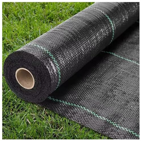 DIWAL Tessuto Pacciamatura Rotolo Telo Pacciamante Geotessile Resistente UV Barriera Erbacce Copertura Terreno per Vialetti, Giardino, Serre, Aiuole, Prato(1m x 100m)