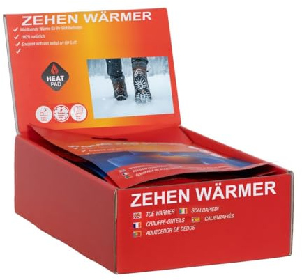 laro 160Paar Zehenwärmer - 8 Stunden Wärme für kalte Füße | Selbstwärmende Fußwärmer Pads für Schuhe & Outdoor | Langanhaltende Wärme