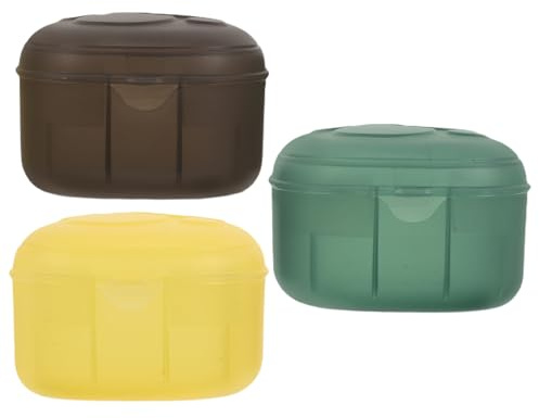 HONITANO 3 Pezzi Scatola Porta Ciuccio Per Custodia Porta Ciuccio Trasparente Con Coperchio Con Coperchio
