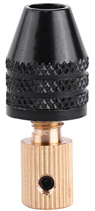Generic Portabrocas Eléctrico de Aleación de Aluminio, Portabrocas Universal de 1/8 Pulgadas, Capacidad de Agarre de 0,3-3,4mm para Herramientas Eléctricas, Talleres Profesionales