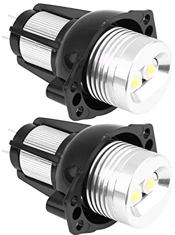 Akozon Indicatore luminoso ad anello Angel Eyes Halo 2 LED 12W Lampade automatiche per Serie 3 E90 E91 2005 2006 2007 2008 + lampadina posizione e91 lampade posizione 525d bombilla angel eyes e90