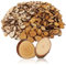 Com-four® Decorazione a Dispersione in Legno 300 g - Accessori per Progetti Fai-da-Te - Trucioli Naturali Chiari e Scuri per l'Artigianato (Fette Miste)