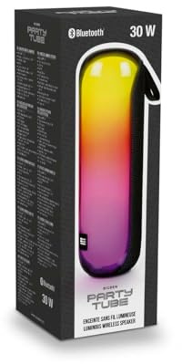 Bigben Enceintes Lumineuse sans Fil 180° PARTYBTTUBEBK