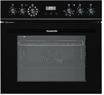 WOLKENSTEIN Einbauherdset WMOC | 100 XL-Garraum | 66 Liter | 9 Backofenfunktionen | 2-Kreis- und Bräterzone | Energieeffizienzklasse A | Heißluft-Funktion | Grill | 8400 Watt | Timer