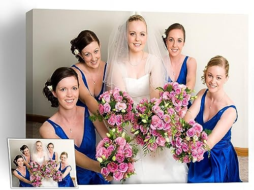 Your Image Turn Into Canvas Art Print - Photo to Canvas Custom Prints - Personalized Wall Art Pictures for Bedroom, Office and living room with frame (8W x 10H x 0.5D)