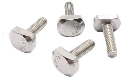 1/10 Stück M5 M6 M8 M10 M12 304 A2 Edelstahl T-Form Typ Hammerkopfschraube Nutschraube for T-Nut-Schiene (Color : 30mm, Size : 2pcs M10)