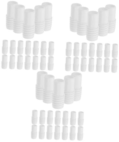 iplusmile 60pcs Mop and Broom Holder Pole Adapter Replacement Extension for Handle Threaded Connectors for Cleaning Tools